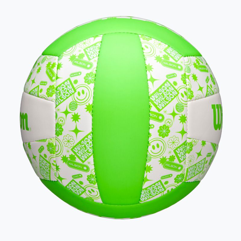 Minge de volei Wilson Stamp green/white mărimea 5 4