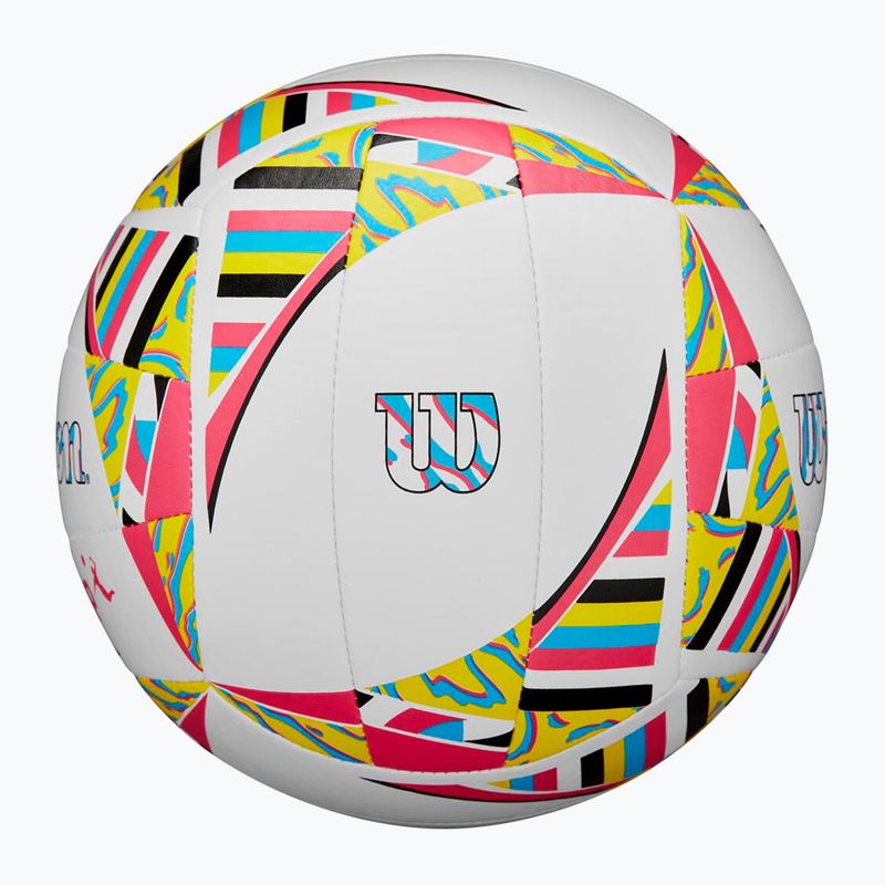 Minge de volei de plajă Wilson AVP Movement white/pink/yellow mărime 5 5