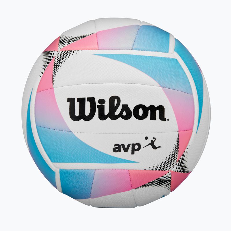 Minge de volei Wilson AVP Replica Kaleidoscope white/multicolor mărimea 5