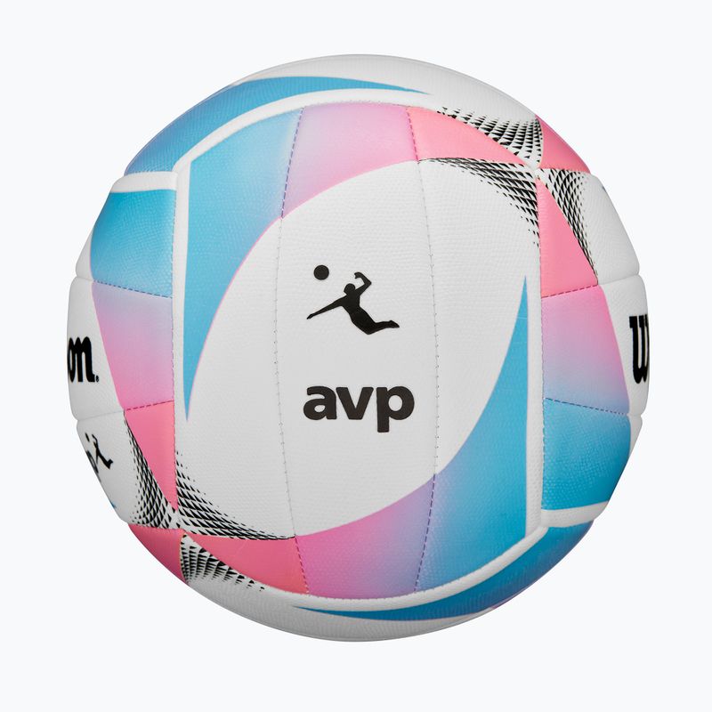 Minge de volei Wilson AVP Replica Kaleidoscope white/multicolor mărimea 5 4