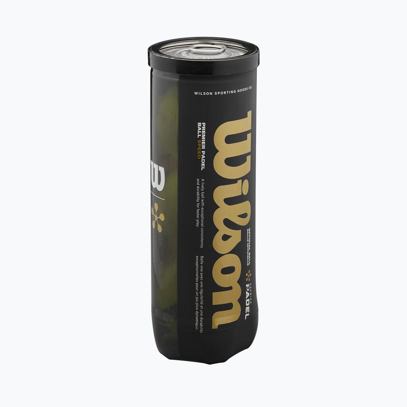 Mingi de padel Wilson Premier Padel Speed 3B 3 buc. yellow 5