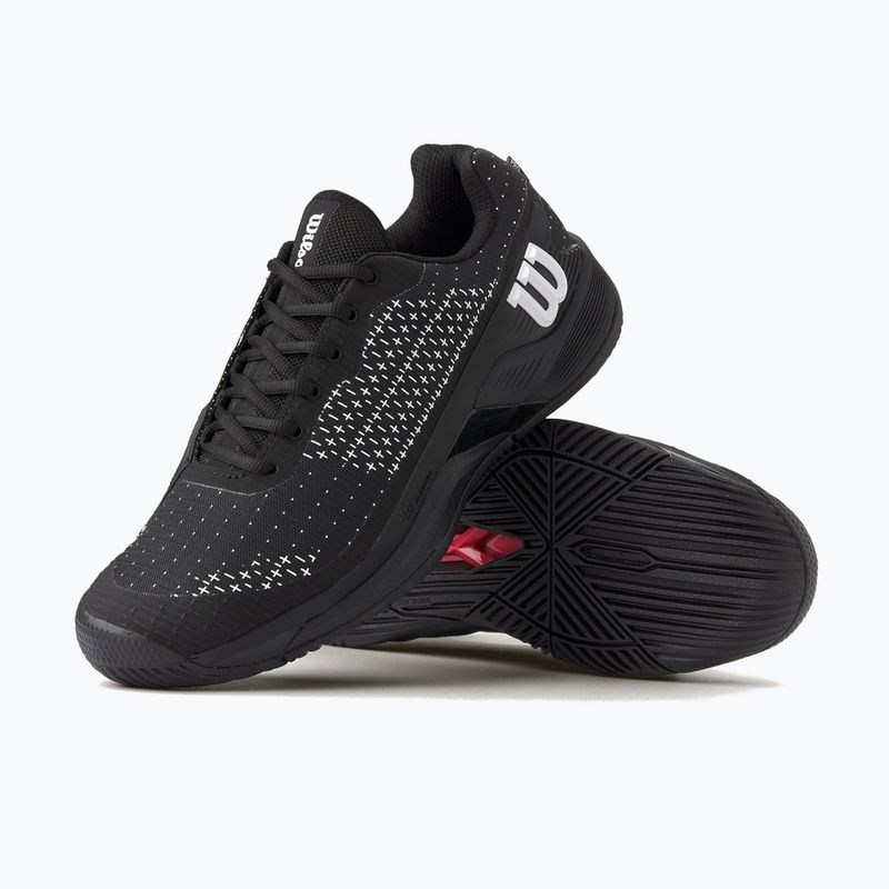 Pantofi de tenis pentru bărbați Wilson Rush Pro Extra Duty negru/ negru/ alb 18