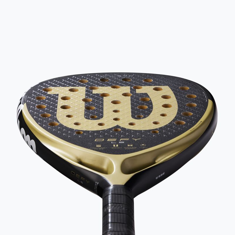 Rachetă de padel Wilson Defy LS black/ gold 4