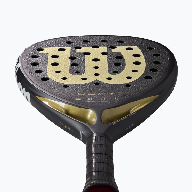 Rachetă de padel Wilson Defy V1 black/ gold 4