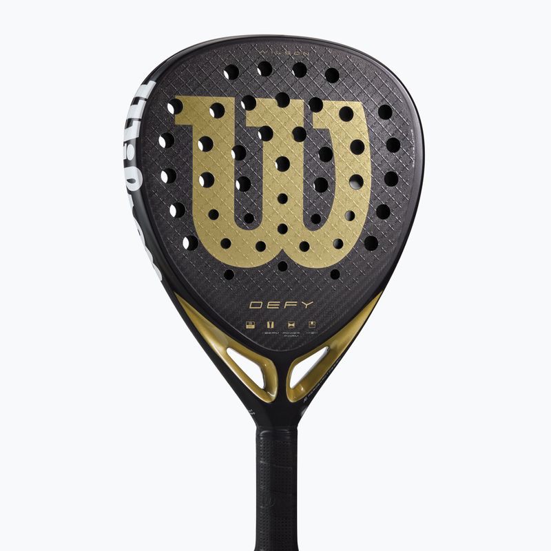 Rachetă de padel Wilson Defy V1 black/ gold 6