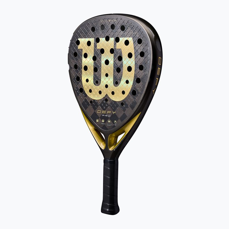Rachetă de padel Wilson Defy Pro V1 black/ gold 3