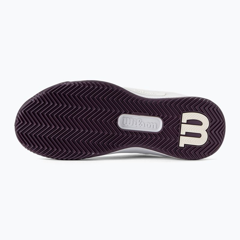 Pantofi de tenis pentru femei Wilson Intrigue Pro Clay W RG beaujolais/ alb/ prună perfect 7