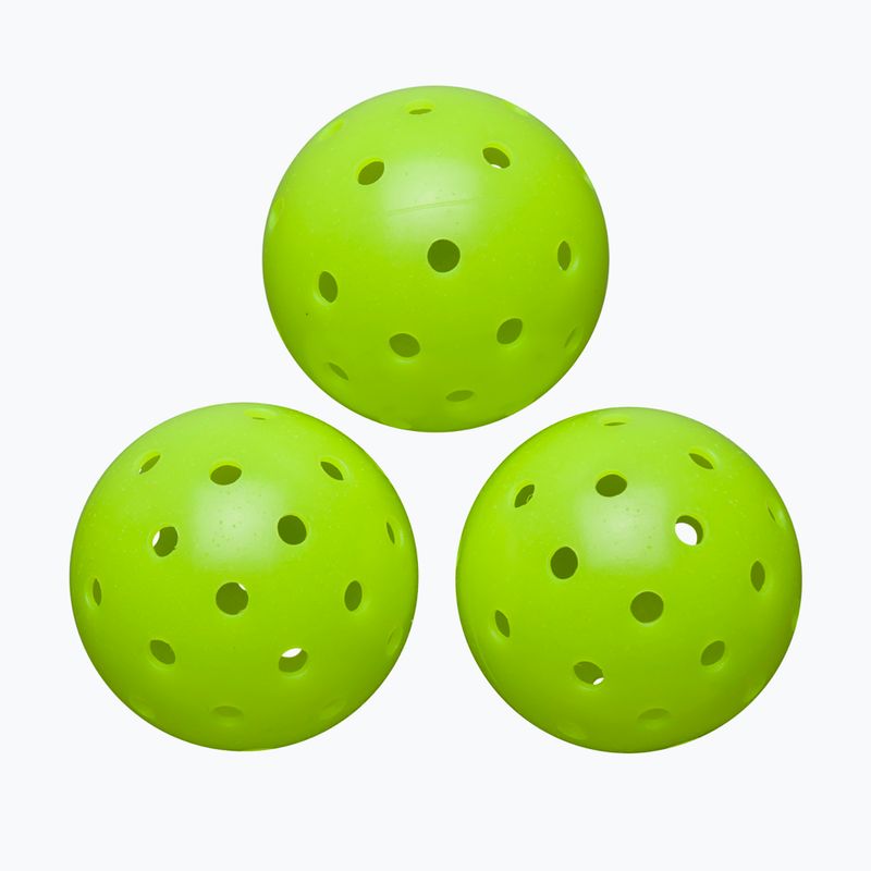 Mingi de pickleball Wilson Max 40 Outdoor Pickleball 3B 3 buc. green 2