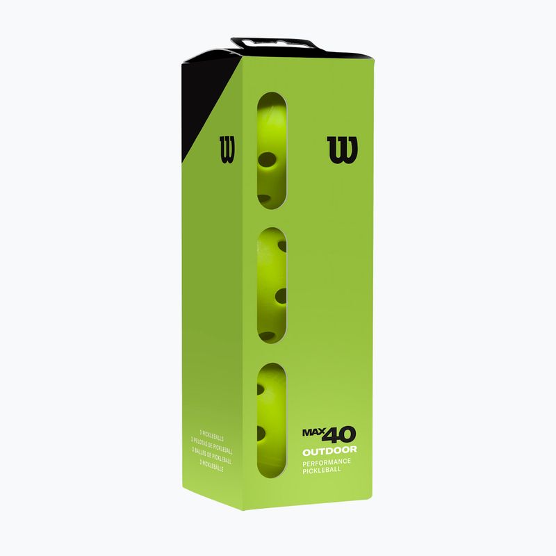 Mingi de pickleball Wilson Max 40 Outdoor Pickleball 3B 3 buc. green 5