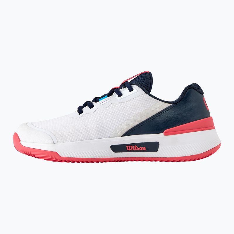 Pantofi de tenis pentru femei Wilson Intrigue Pro Clay W alb/ navy blazer/ dubarry