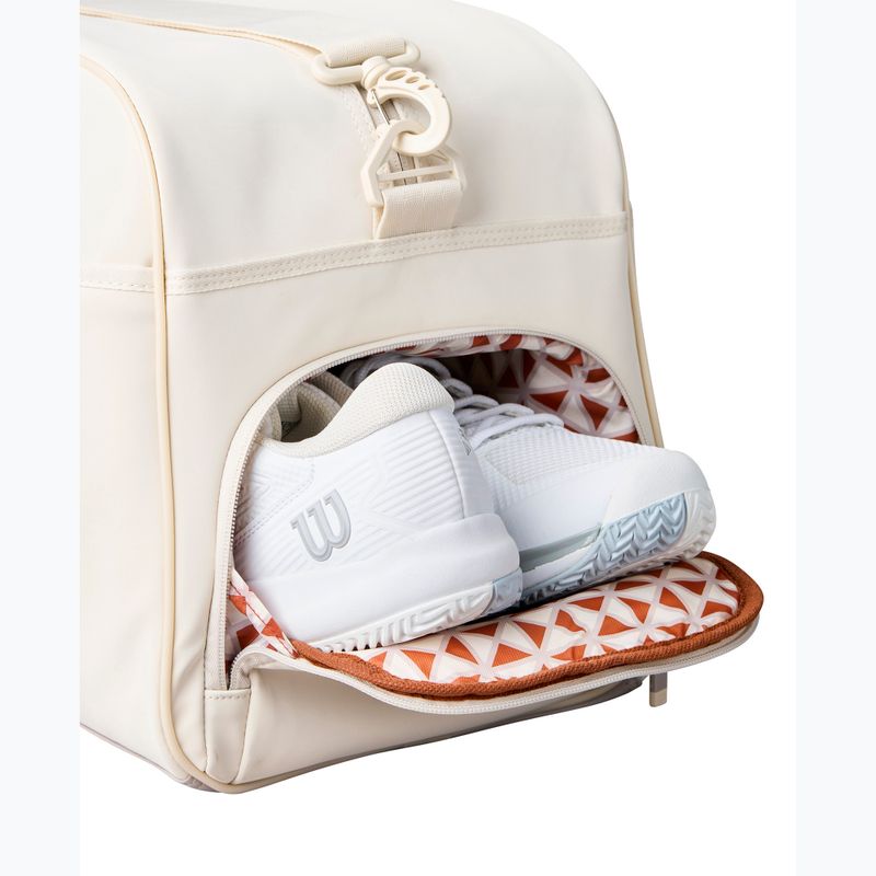 Geantă de tenis Wilson Roland Garros Small Duffel 2025 cream/ clay 4