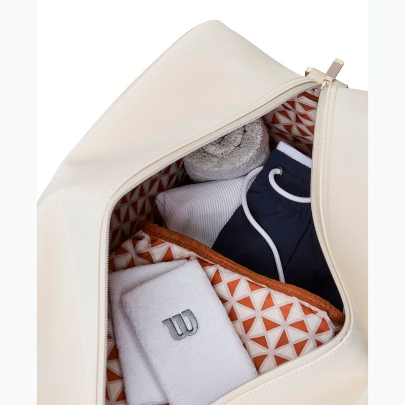 Geantă de tenis Wilson Roland Garros Small Duffel 2025 cream/ clay 5