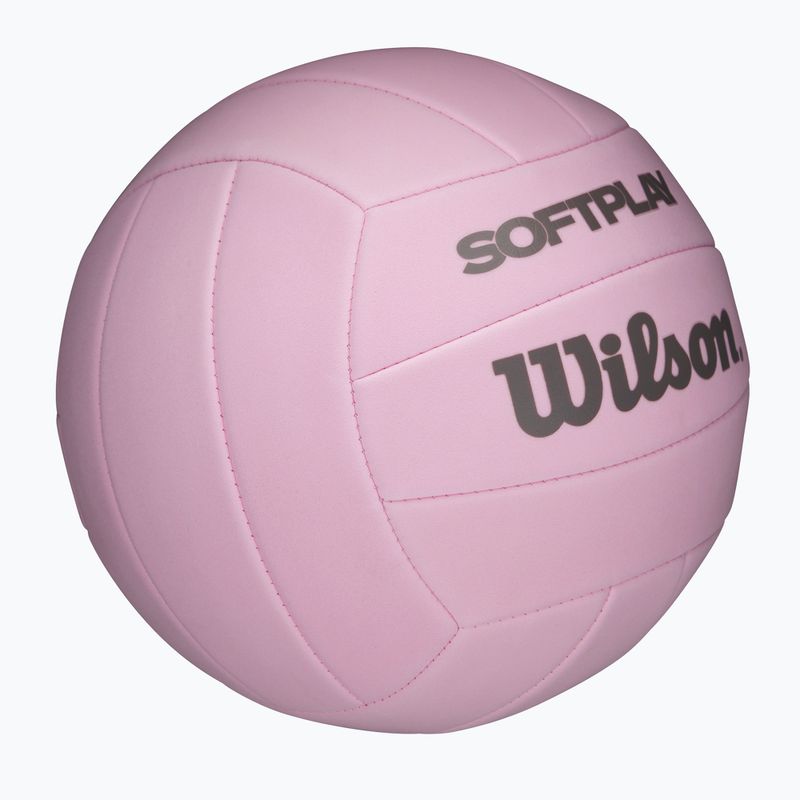 Minge de volei Wilson Soft Play pink mărimea 5 2
