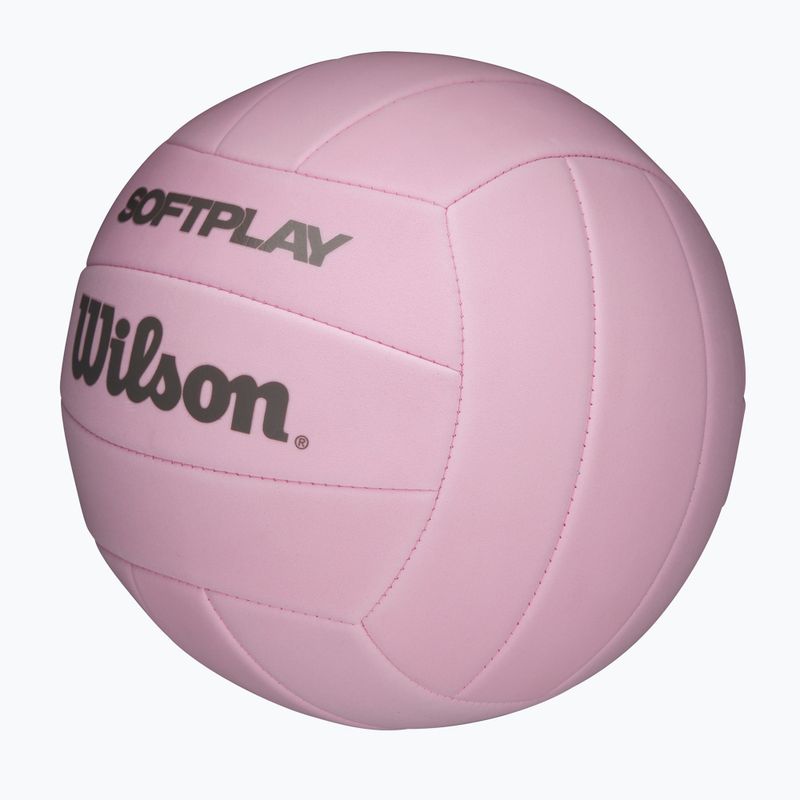 Minge de volei Wilson Soft Play pink mărimea 5 3