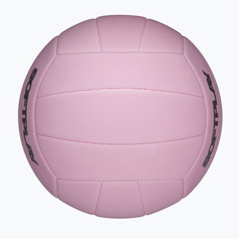 Minge de volei Wilson Soft Play pink mărimea 5 6