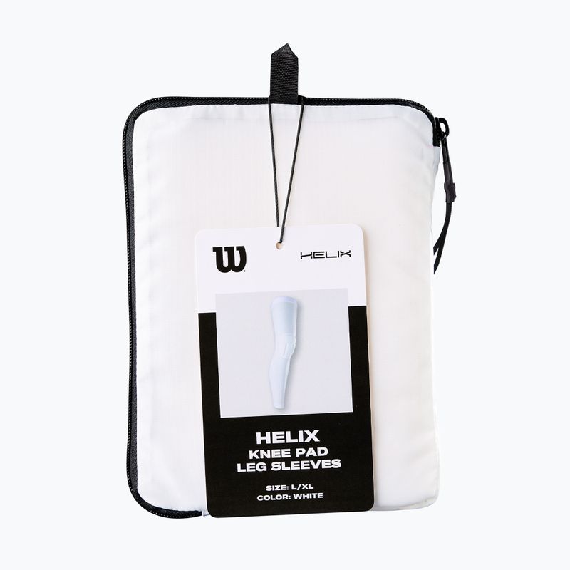 Genunchiere de volei Wilson Helix Knee Pad Leg Sleeve white 6