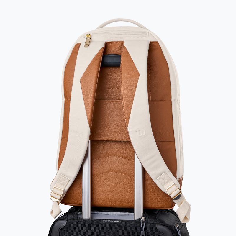 Rucsac de tenis Wilson Roger Federer Lawn Tennis cream 4