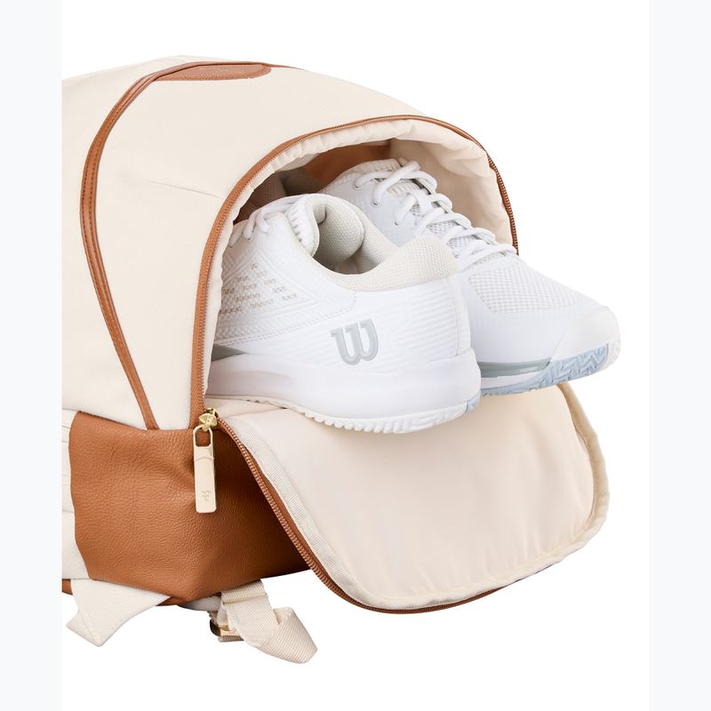 Rucsac de tenis Wilson Roger Federer Lawn Tennis cream 8