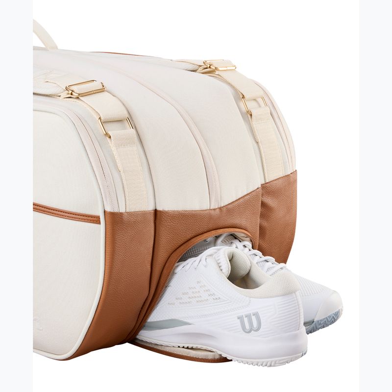 Geantă de tenis Wilson Roger Federer Lawn Tournament 15Pk cream 4