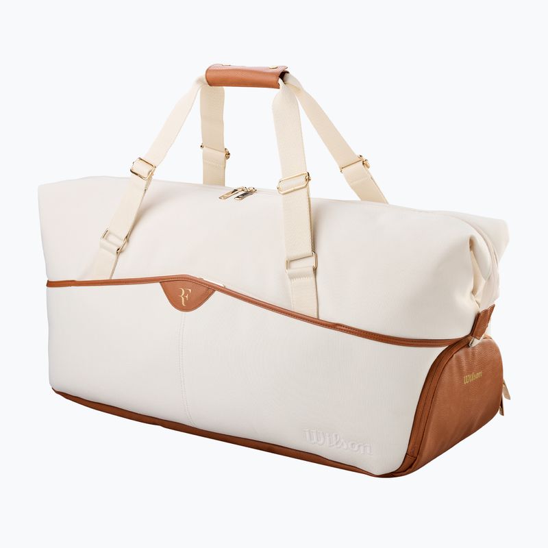 Geantă de tenis Wilson Roger Federer Lawn Practice Duffel 6Pk cream