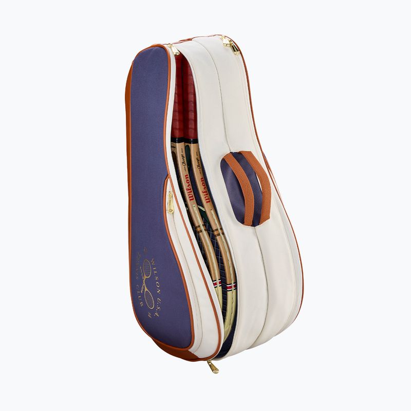 Geantă de tenis Wilson Heritage V2 6Pk cream/clay/navy 5