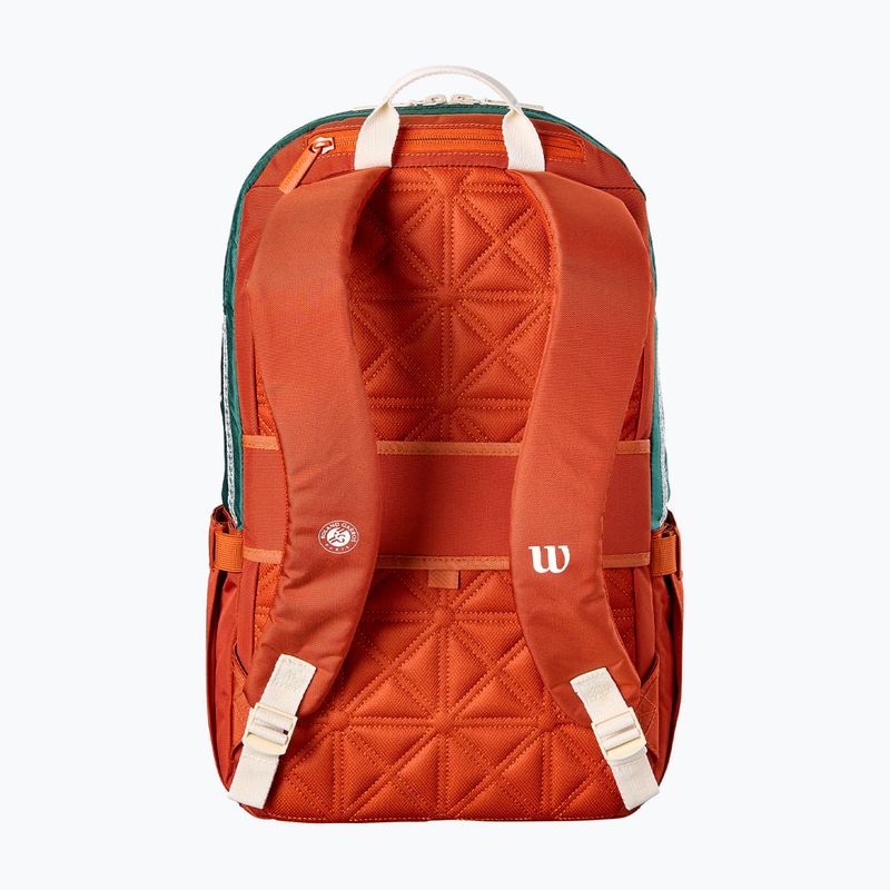 Rucsac de tenis Wilson Roland Garros 2026 cream/clay/green 2