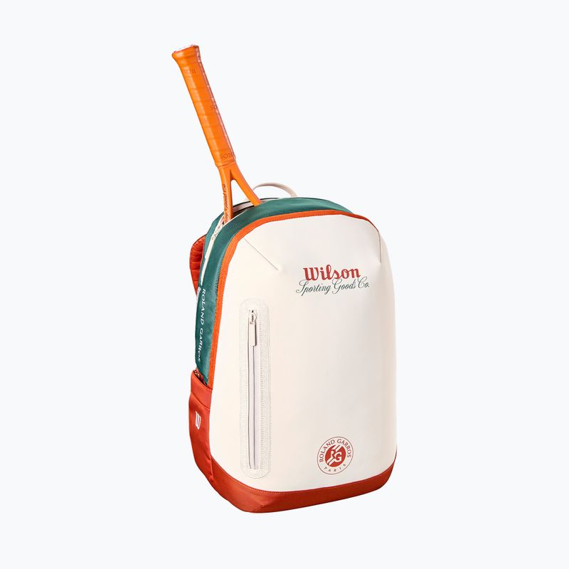 Rucsac de tenis Wilson Roland Garros 2026 cream/clay/green 3