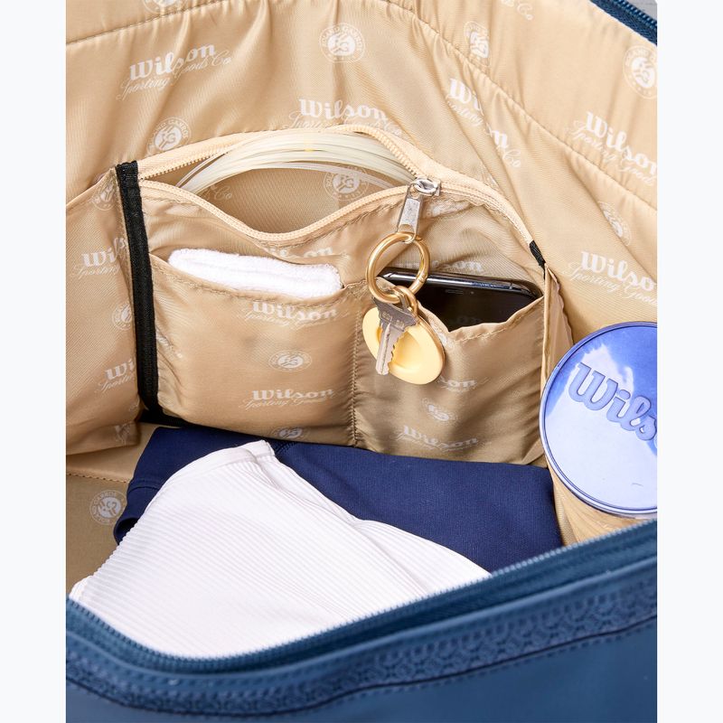 Geantă de tenis Wilson Roland Garros Session De Soiree Large Duffel 2026 navy/clay 8