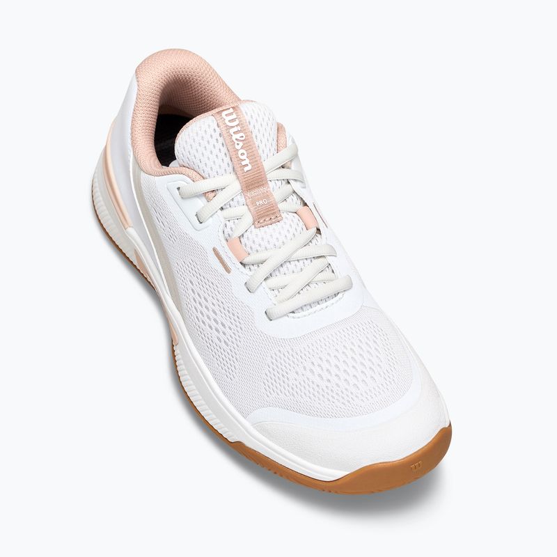 Încălțăminte de tenis pentru femei Wilson Intrigue Pro white/cameo rose/gum 15