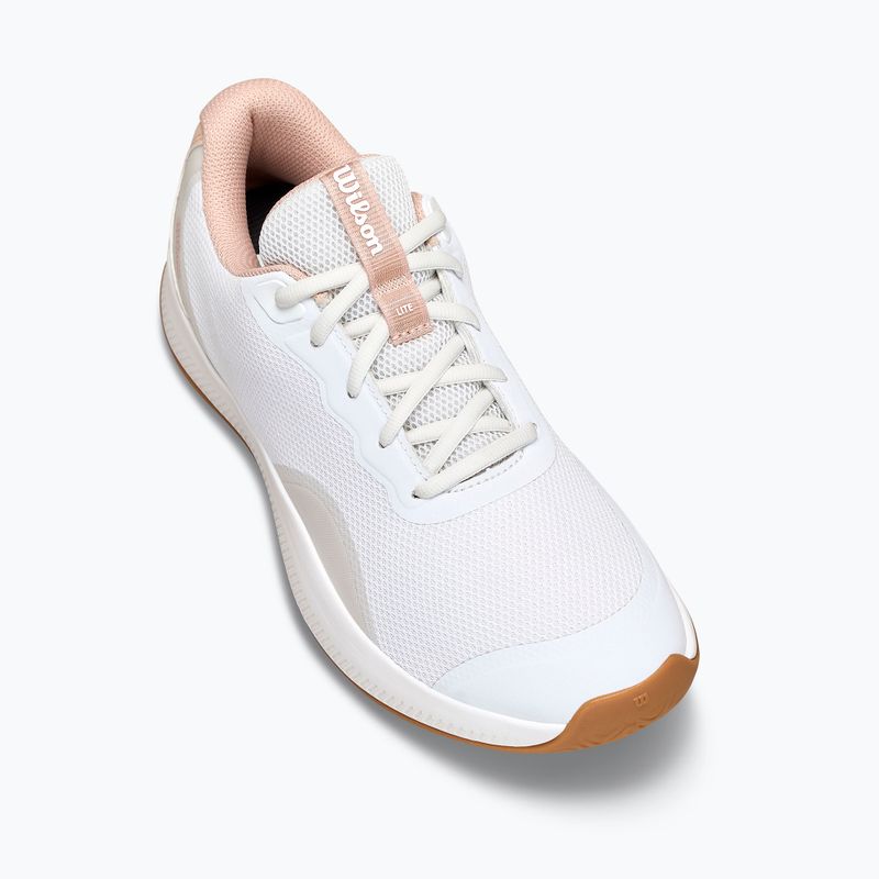 Încălțăminte de tenis pentru femei Wilson Intrigue Lite white/cameo rose/gum 15