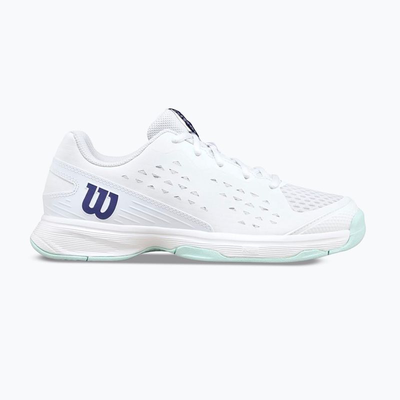 Încălțăminte de tenis pentru copii Wilson Rush Pro Ace L Jr white/bay/skip blue 8