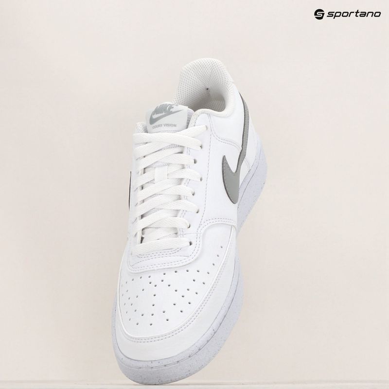 Încălțăminte pentru bărbați Nike Court Vision Low Next Nature white/light smoke grey 9