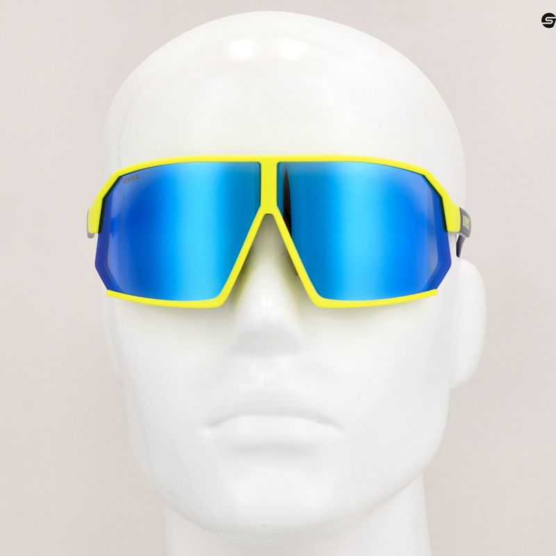 Ochelari de soare UVEX Sportstyle 237 yellow blue matt/mirror blue 7