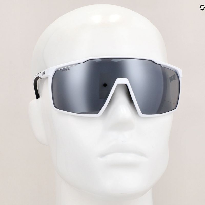Ochelari de soare UVEX Mtn Perform white mat/mirror silver 7