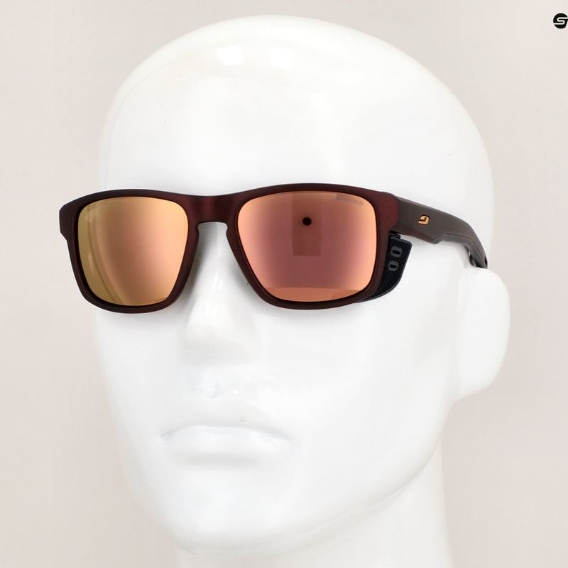 Ochelari de soare Julbo Shield M Polarized 3Cf burgundy/gold 5