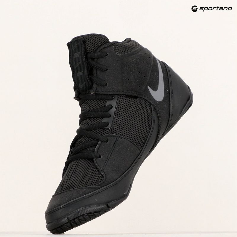 Încălțăminte de wrestling Nike Fury black/metallic silver 9