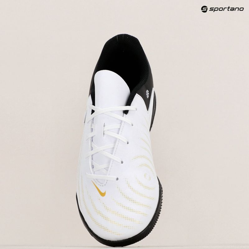 Încălțăminte de fotbal Nike Phantom GX II Club IC white/metallic gold coin/black 9