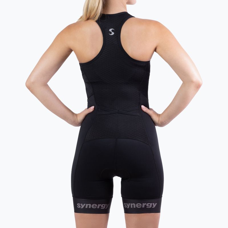 Combinezon de triatlon pentru femei Synergy Pro Sleeveless Racerback Trisuit onyx 3