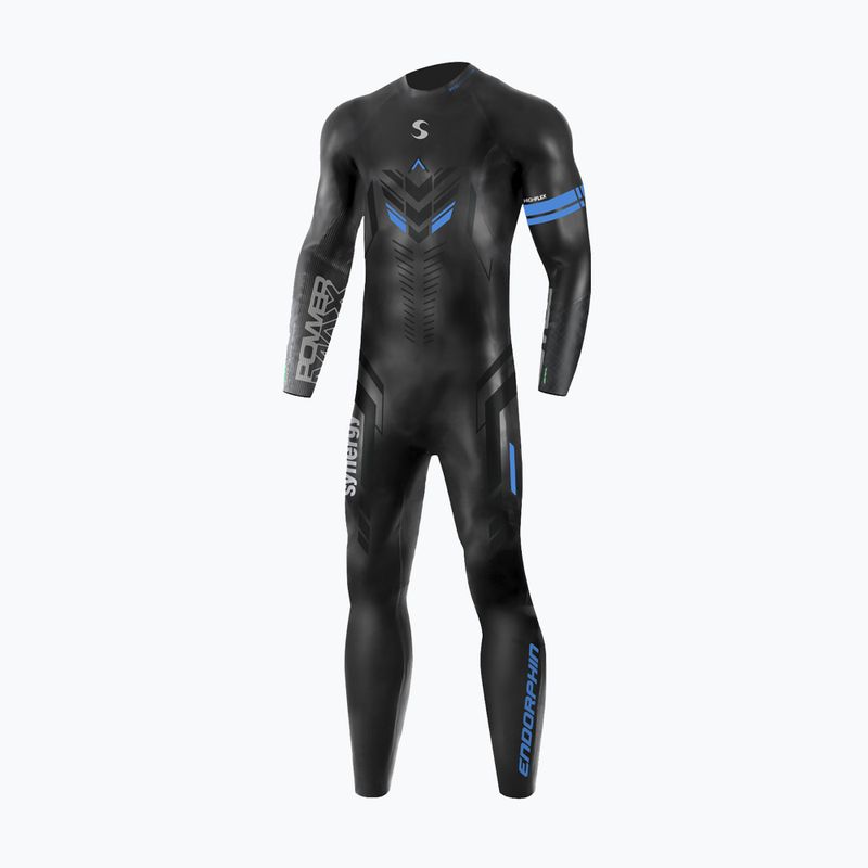 Costum de neopren de triatlon pentru bărbați Synergy Endorphin Full Sleeve 5/3 mm black/blue