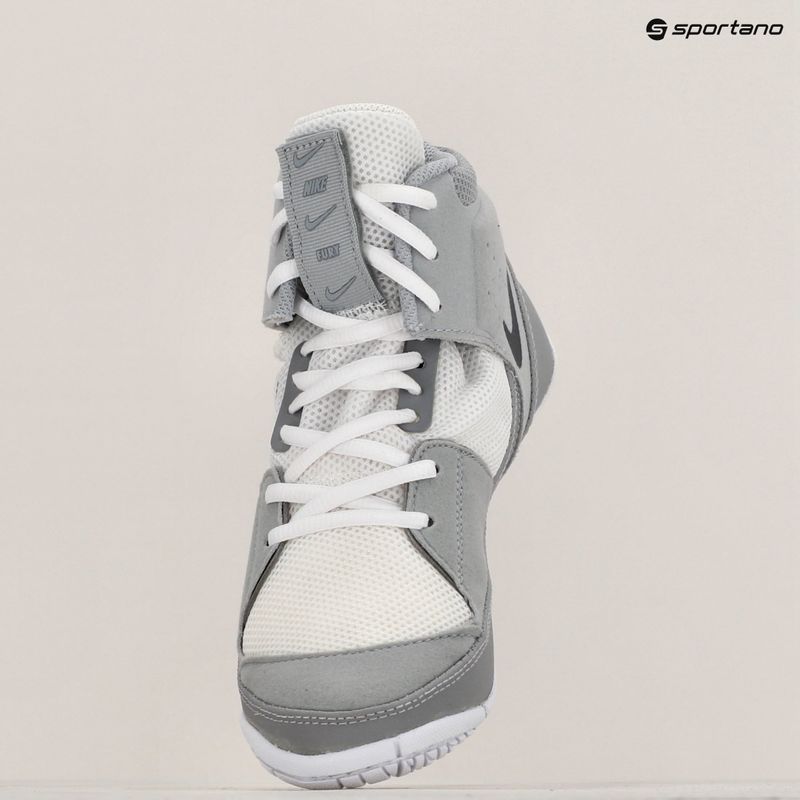 Încălțăminte de wrestling Nike Fury white/grey 9