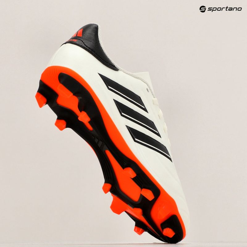 Încălțăminte de fotbal pentru copii adidas Copa Pure II Club FxG ivory/core black/solar red 12