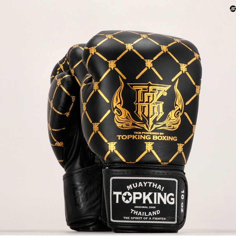 Mănuși de box Top King Boxing Chain black/gold 6