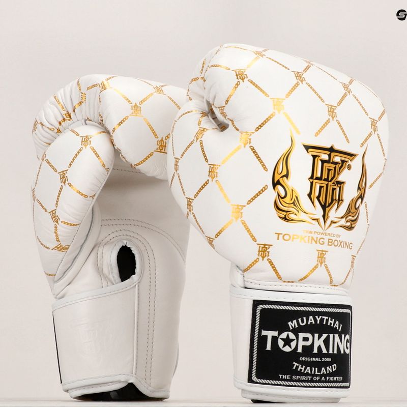 Mănuși de box Top King Boxing Chain white/gold 6