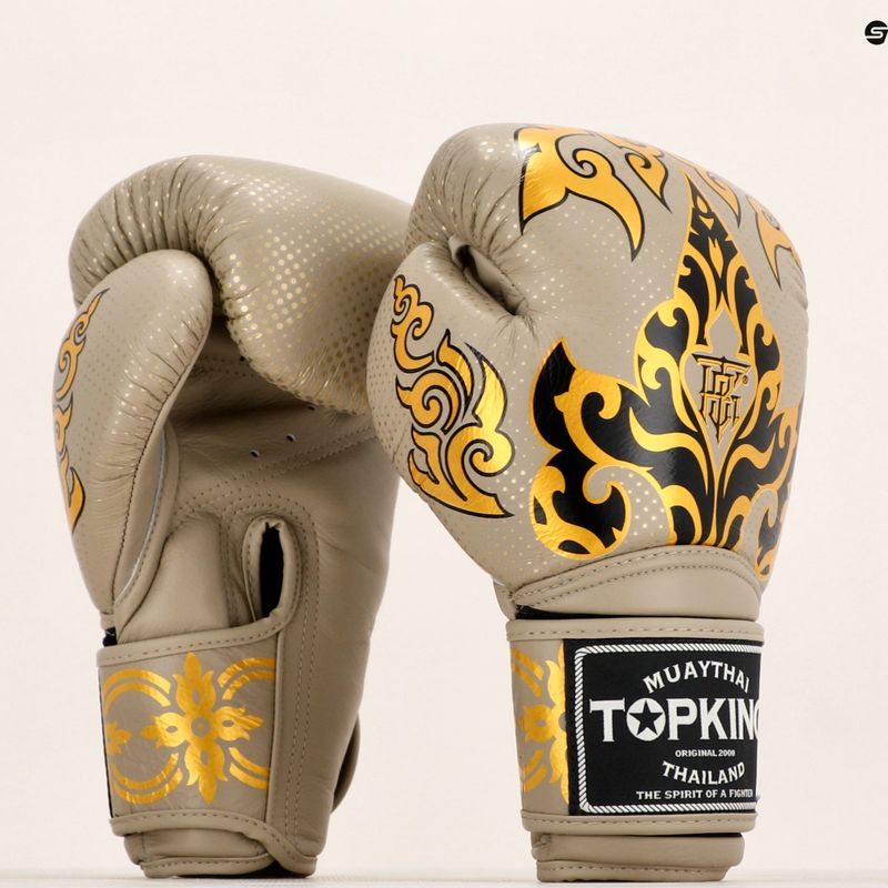 Mănuși de box Top King Boxing Kanok beige 7