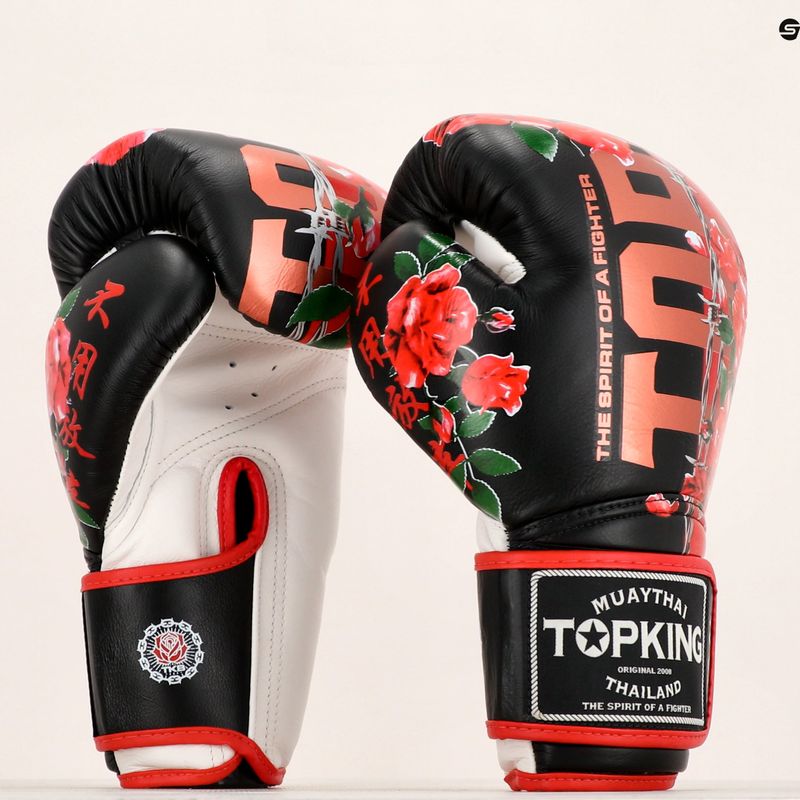 Mănuși de box Top King Boxing Rose white/black 6