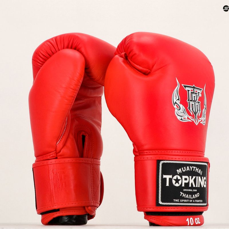 Mănuși de box Top King Muay Thai Ultimate red 6