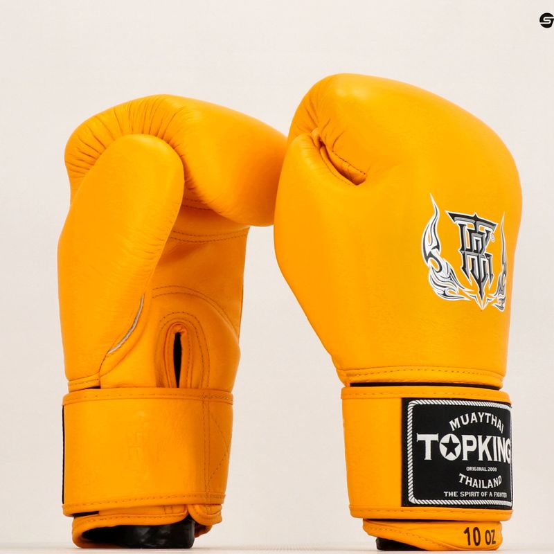 Mănuși de box Top King Muay Thai Ultimate yellow 6