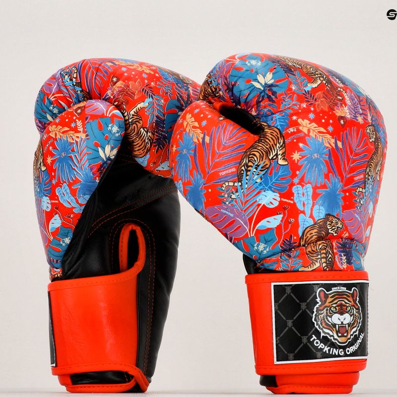 Mănuși de box Top King Boxing Wild Tiger black/orange 6