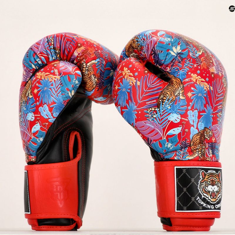 Mănuși de box Top King Boxing Wild Tiger black/red 6