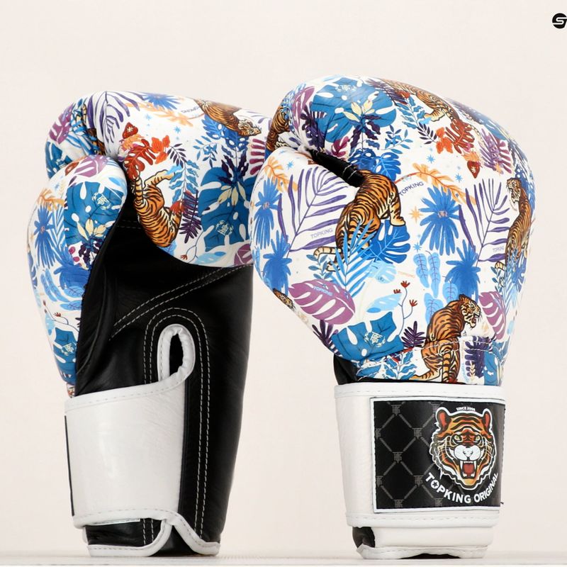 Mănuși de box Top King Boxing Wild Tiger black/white 7